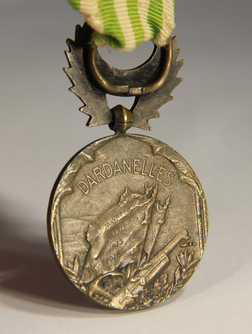France 1926 WWI Médaille Commémorative Des Dardanelles - Bronze L019509