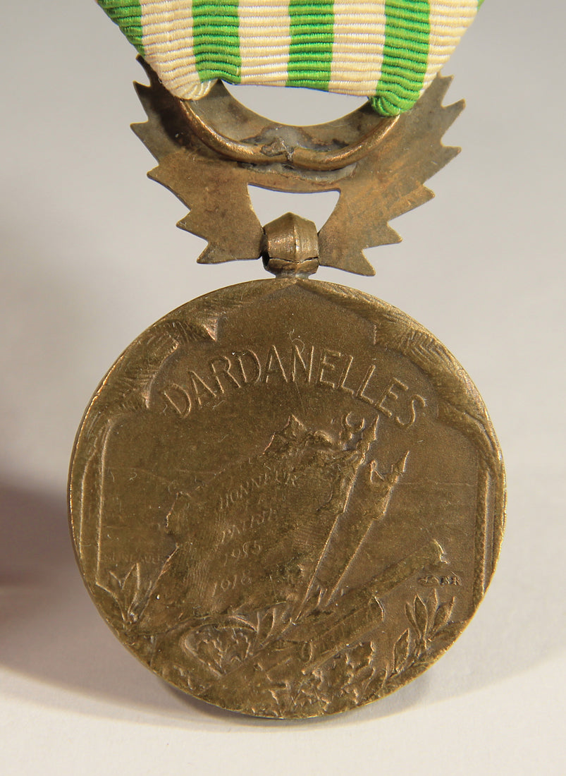 France 1926 WWI Médaille Commémorative Des Dardanelles With Clasp - Bronze L019510
