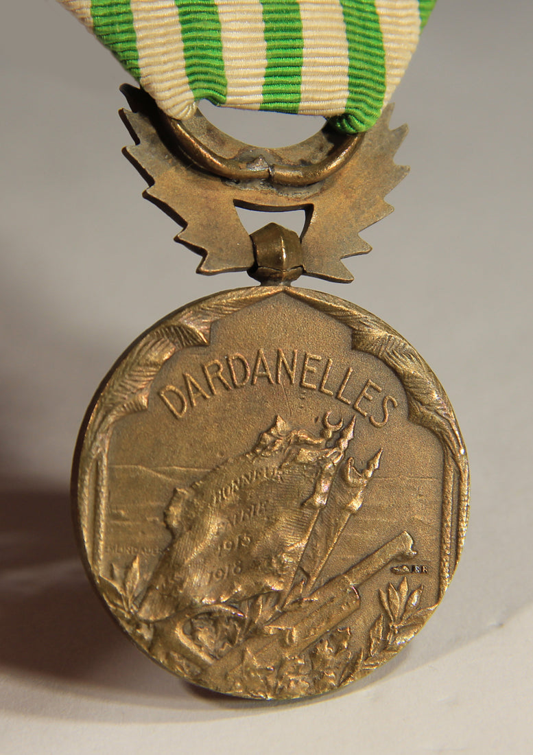 France 1926 WWI Médaille Commémorative Des Dardanelles With Clasp - Bronze L019510