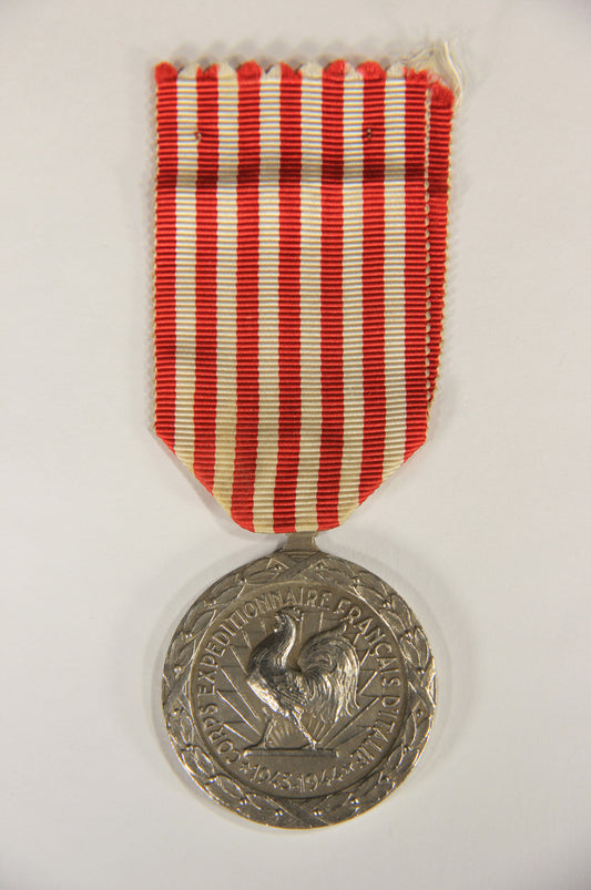 France 1953 WWII Médaille Commémorative Campagne D'Italie - Bronze Silver Plated L019514