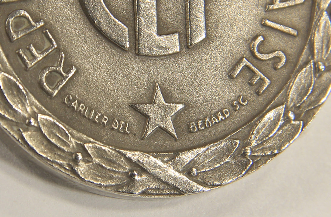France 1953 WWII Médaille Commémorative Campagne D'Italie - Bronze Silver Plated L019514
