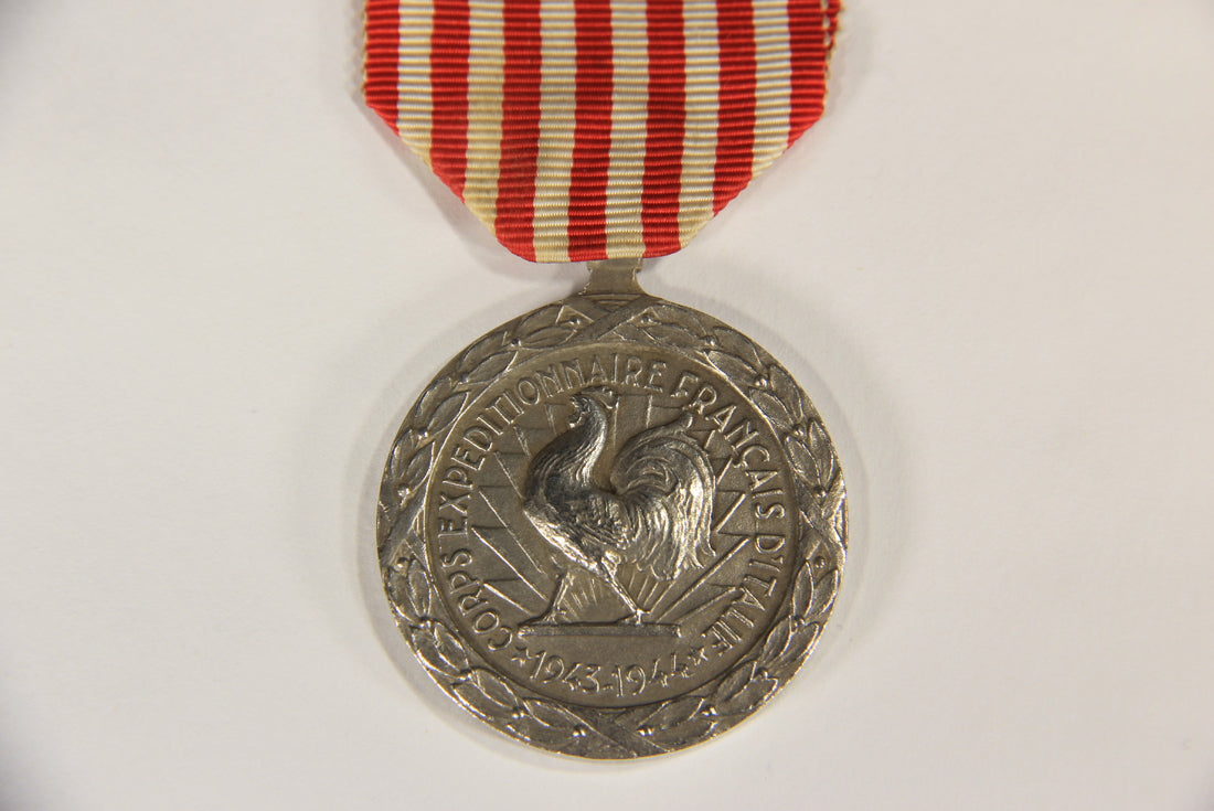 France 1953 WWII Médaille Commémorative Campagne D'Italie - Bronze Silver Plated L019514