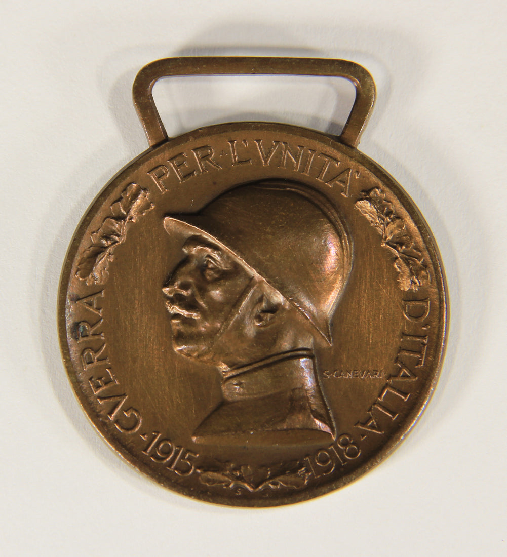Italy 1920 WWI Commemorative Medal For The Italo-Austrian War 1915-1918 Bronze L019519