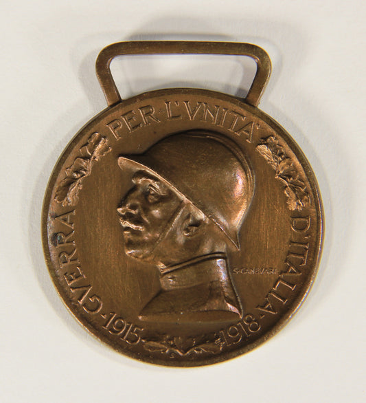 Italy 1920 WWI Commemorative Medal For The Italo-Austrian War 1915-1918 Bronze L019519