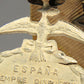 Spain 1927 Medal For Peace In Northern Morocco - Full Crown - Damaged - Silvered Zinc L019520