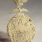 Spain 1927 Medal For Peace In Northern Morocco - Full Crown - Damaged - Silvered Zinc L019520