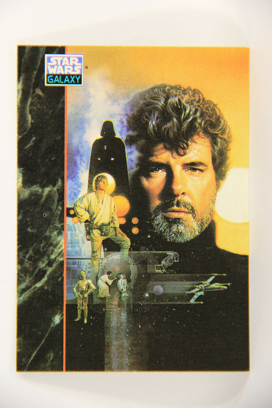 Star Wars Galaxy 1993 Topps Trading Card #2 George Lucas Artwork ENG L019522