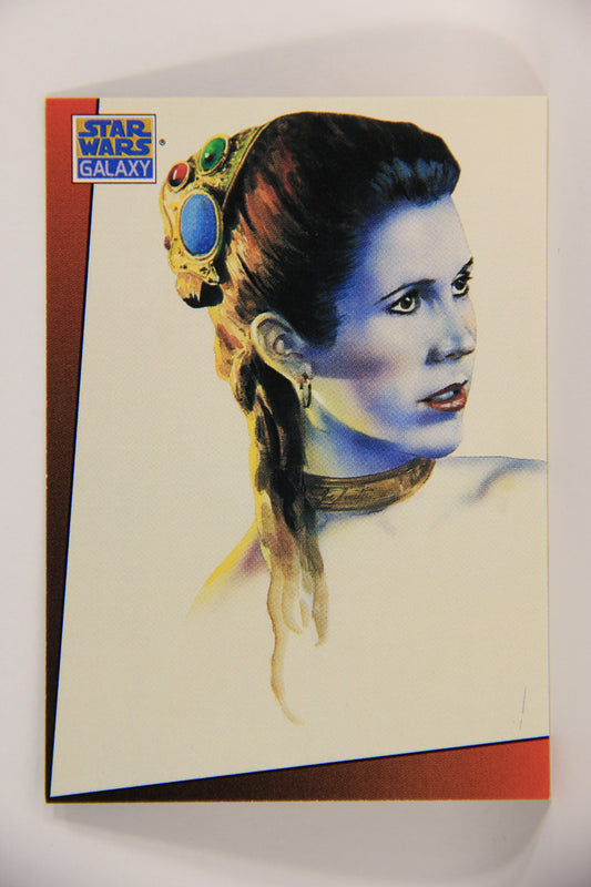 Star Wars Galaxy 1993 Topps Trading Card #5 Leia Organa Artwork ENG L019525