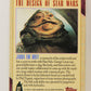 Star Wars Galaxy 1993 Topps Trading Card #27 Jabba The Hutt Artwork ENG L019533