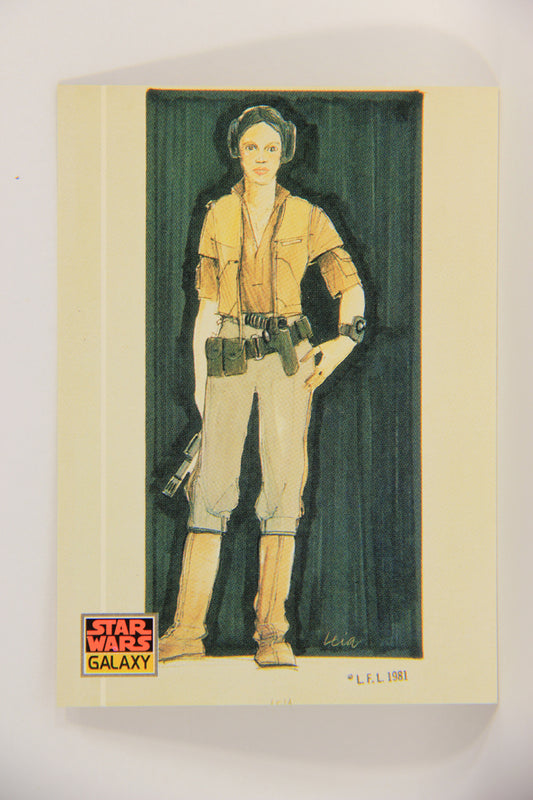 Star Wars Galaxy 1993 Topps Trading Card #29 Princess Leia ENG L019534