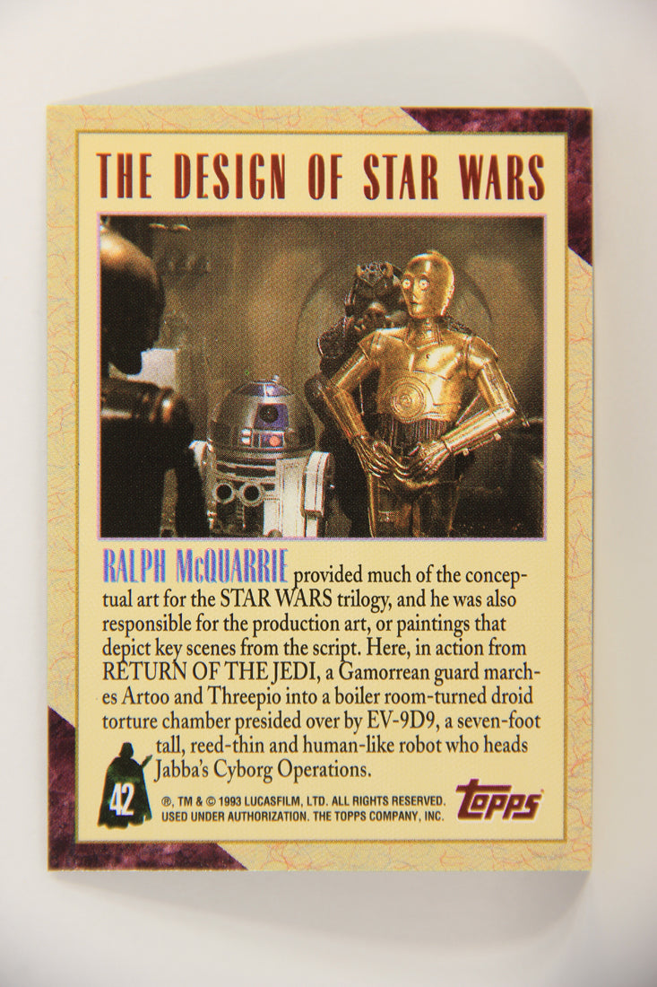 Star Wars Galaxy 1993 Topps Trading Card #42 Ralph McQuarrie ENG L019538