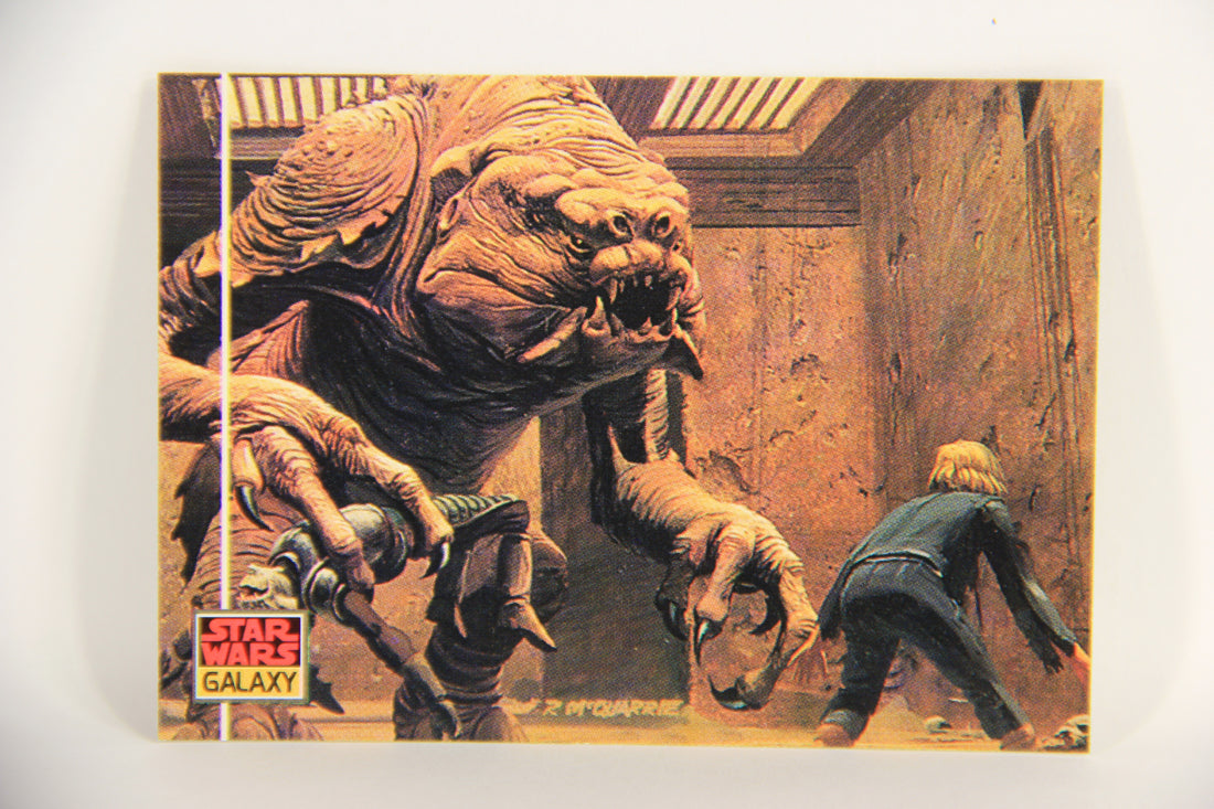 Star Wars Galaxy 1993 Topps Card #44 Luke Skywalker's Confrontation ENG L019539