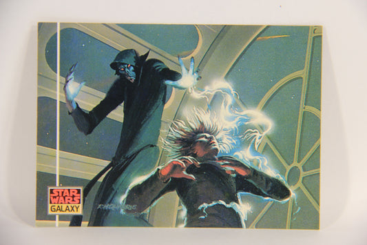 Star Wars Galaxy 1993 Topps Card #46 The Emperor Strikes Back Artwork ENG L019540
