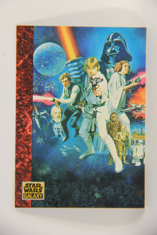 Star Wars Galaxy 1993 Topps Card #54 Foreign Movie Poster Artwork ENG L019545