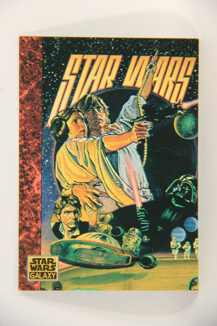 Star Wars Galaxy 1993 Topps Card #55 Recapturing The Style Artwork ENG L019546
