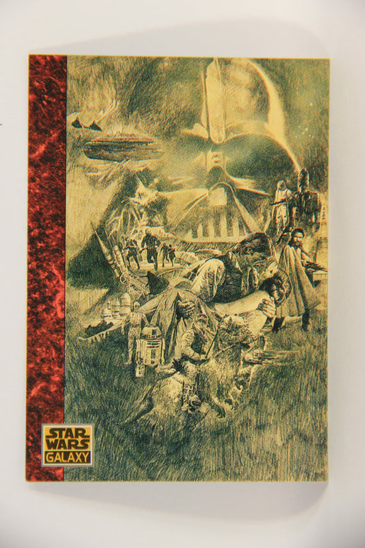 Star Wars Galaxy 1993 Topps Card #66 Early ESB Poster Sketch Artwork ENG L019549