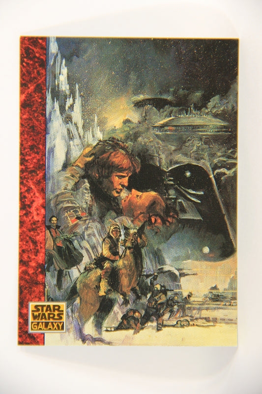 Star Wars Galaxy 1993 Topps Card #67 The Mountain Hoth Planet Artwork ENG L019550