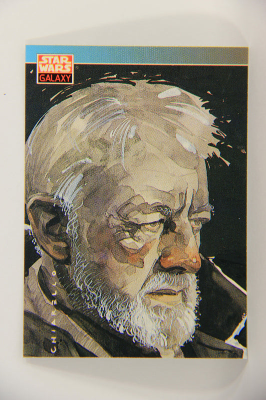 Star Wars Galaxy 1993 Topps Card #88 Ben Obi-Wan Kenobi Artwork ENG L019559