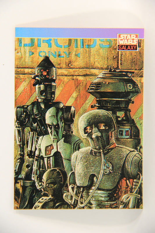 Star Wars Galaxy 1993 Topps Trading Card #91 The Droids Artwork ENG L019562