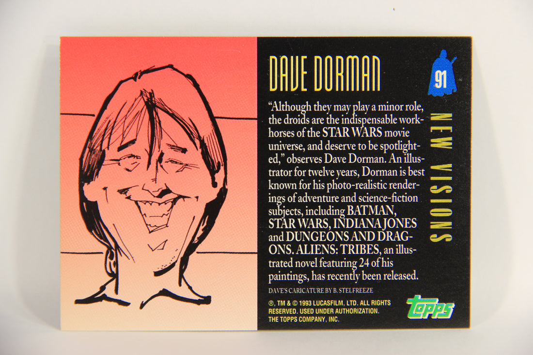 Star Wars Galaxy 1993 Topps Trading Card #91 The Droids Artwork ENG L019562