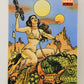 Star Wars Galaxy 1993 Topps Card #108 Leia Riding A Dewback Artwork ENG L019568