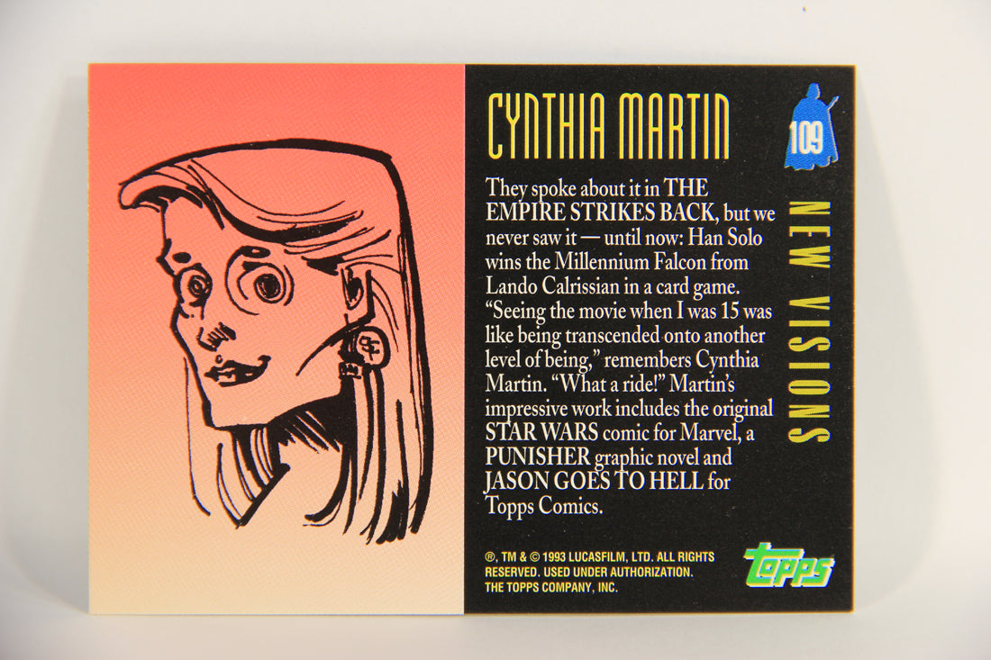 Star Wars Galaxy 1993 Topps Card #109 Sabacc Card Game Artwork ENG L019569