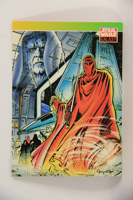 Star Wars Galaxy 1993 Topps Card #112 Emperor's Royal Guards Artwork ENG L019572