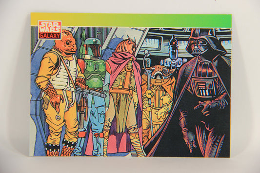 Star Wars Galaxy 1993 Topps Card #114 The Bounty Hunters Artwork ENG L019573
