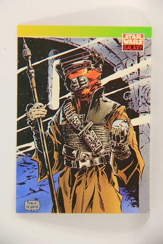 Star Wars Galaxy 1993 Topps Card #116 Leia Boushh Disguise Artwork ENG L019574