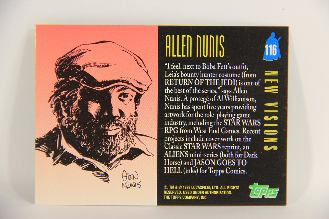 Star Wars Galaxy 1993 Topps Card #116 Leia Boushh Disguise Artwork ENG L019574