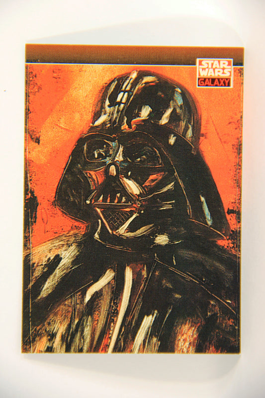 Star Wars Galaxy 1993 Topps Trading Card #119 Evil Darth Vader Artwork ENG L019576