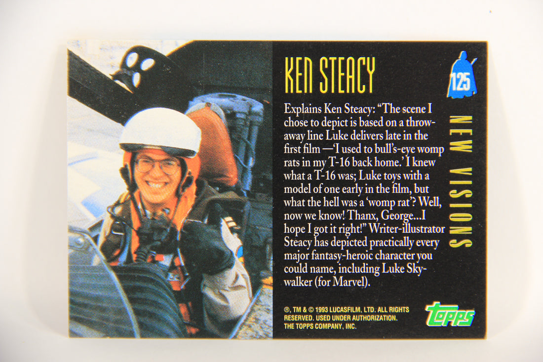 Star Wars Galaxy 1993 Trading Card #125 Luke's T-16 Skyhopper Artwork ENG L019578