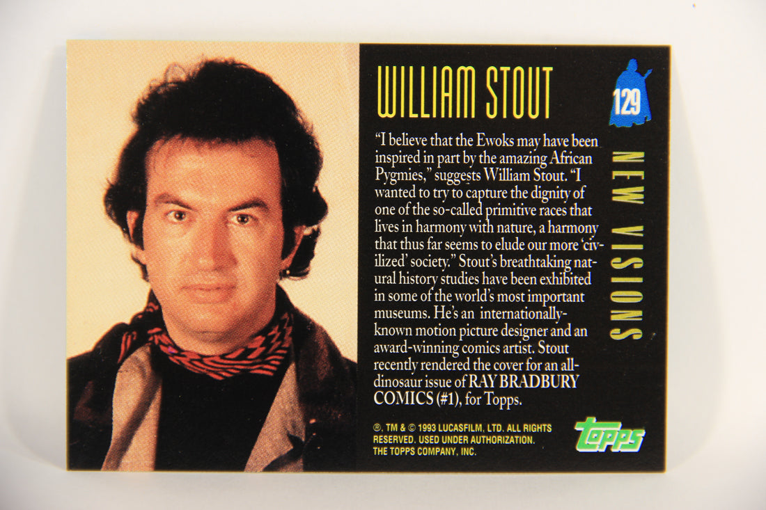 Star Wars Galaxy 1993 Topps Card #129 Wicket's Home Artwork ENG L019581