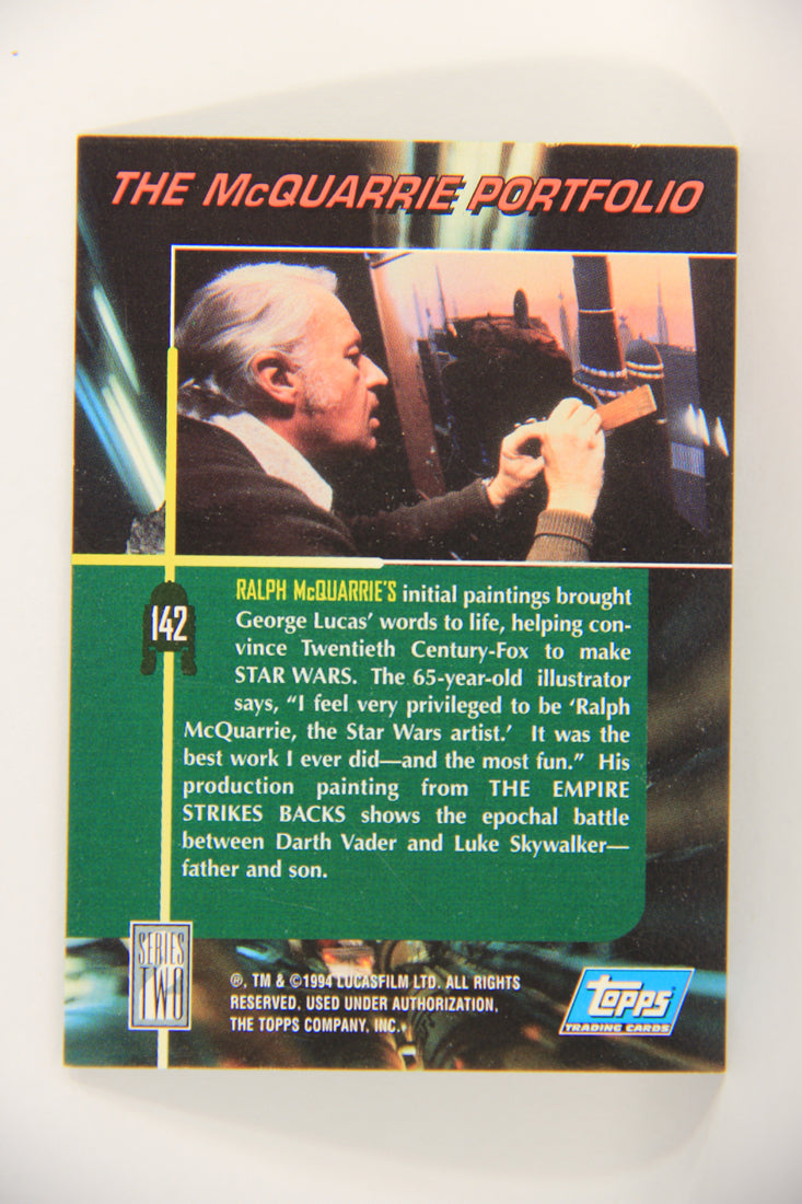 Star Wars Galaxy 1994 Topps Trading Card #142 Duel On Cloud City Artwork ENG L019587