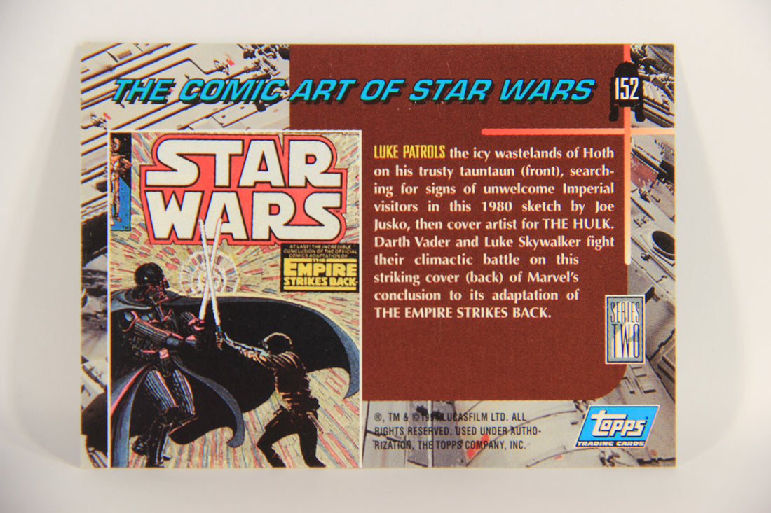 Star Wars Galaxy 1994 Topps Trading Card #152 Luke Patrols On Hoth Artwork ENG L019591