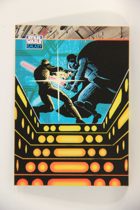 Star Wars Galaxy 1994 Topps Trading Card #154 The Duel Begins Artwork ENG L019592
