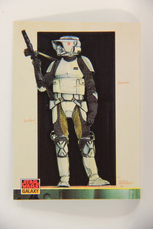 Star Wars Galaxy 1994 Topps Trading Card #183 A Speeder Bike Pilot Artwork ENG L019601