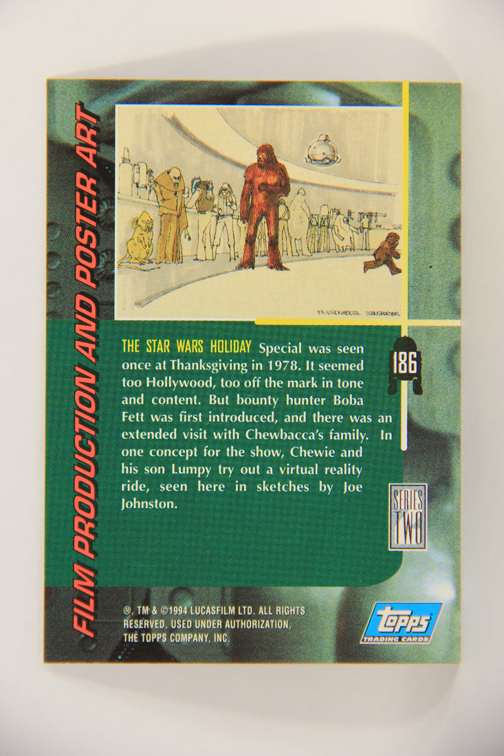 Star Wars Galaxy 1994 Trading Card #186 Star Wars Holiday Special 1978 Artwork ENG L019602