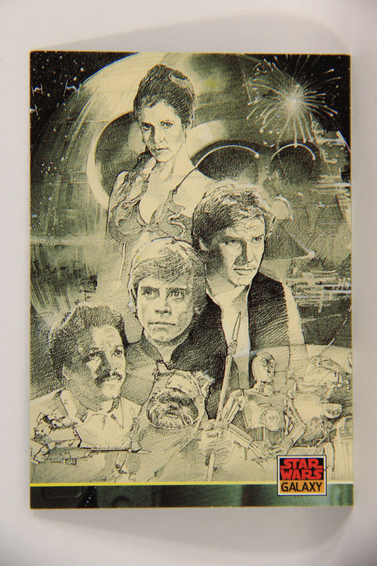 Star Wars Galaxy 1994 Topps Card #193 Vader Is The Death Star Artwork ENG L019605