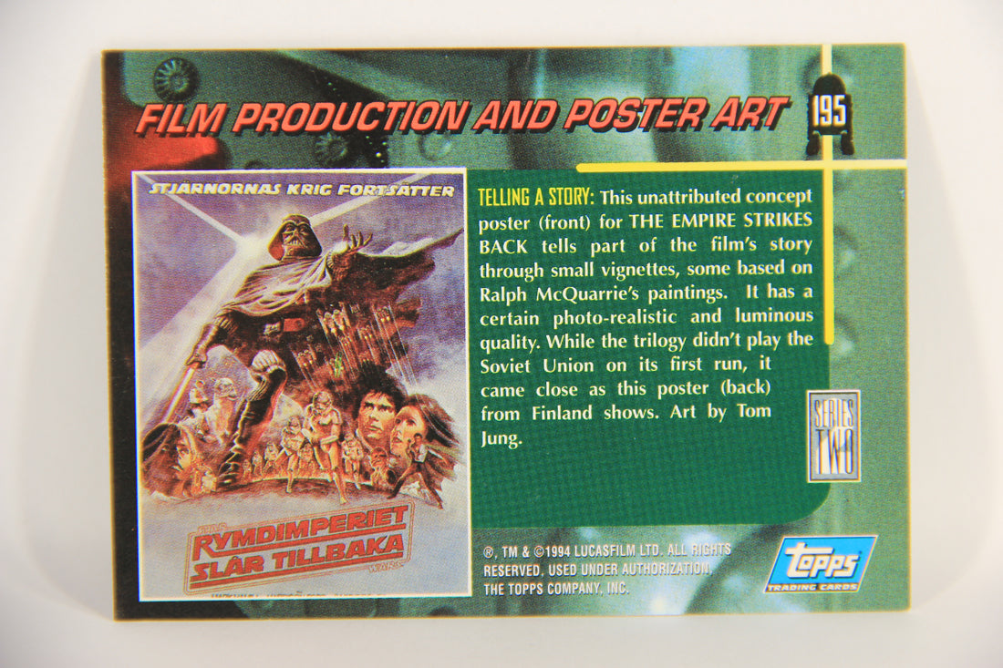 Star Wars Galaxy 1994 Topps Card #195 ESB Poster Concept Artwork ENG L019607