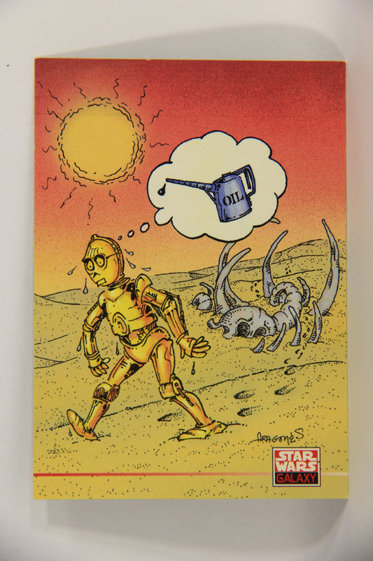 Star Wars Galaxy 1994 Card #208 MAD Magazine Cover C-3PO Artwork ENG L019616