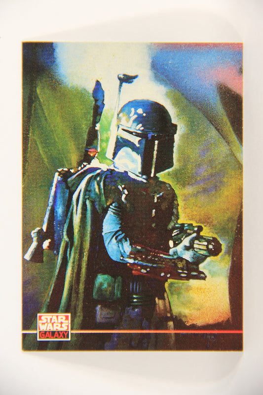 Star Wars Galaxy 1994 Topps Card #211 Boba Fett Bounty Hunter Artwork ENG L019617