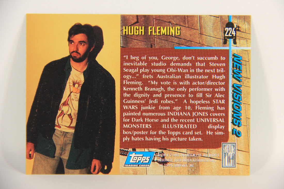 Star Wars Galaxy 1994 Topps Trading Card #224 Young Obi-Wan Kenobi Artwork ENG L019621