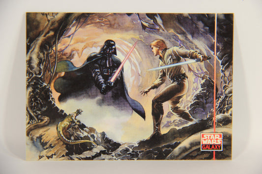 Star Wars Galaxy 1994 Topps Trading Card #241 Entering The Cave Artwork ENG L019627