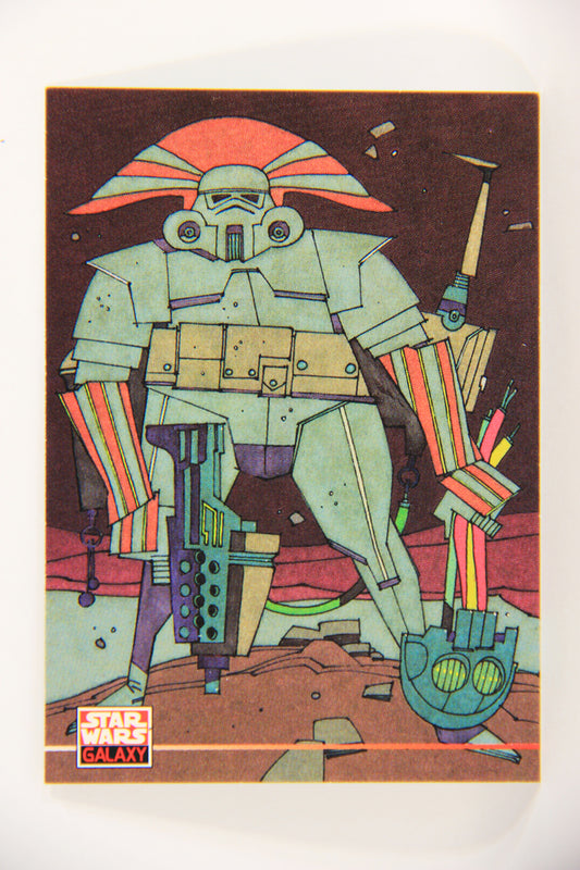 Star Wars Galaxy 1994 Topps Trading Card #250 Abstract Stormtrooper Artwork ENG L019628