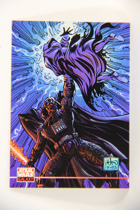 Star Wars Galaxy 1994 Topps Card #255 Darth Vader ESB Artwork ENG L019630