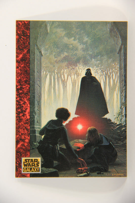 Star Wars Galaxy 1993 Topps Card #60 A Close Encounter Artwork ENG L019637