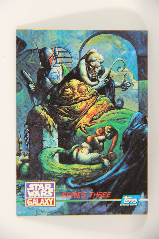 Star Wars Galaxy 1995 Topps Trading Card #276 Title Card - Artwork Jabba - Fett L019638