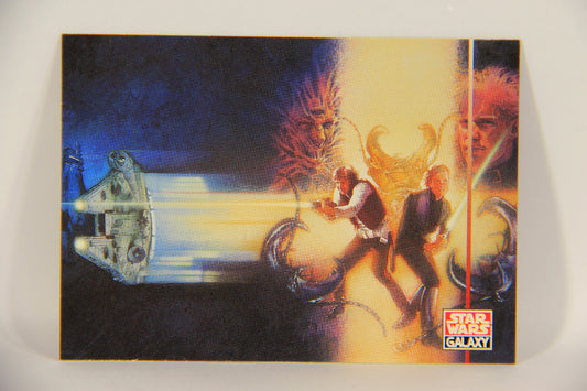 Star Wars Galaxy 1995 Trading Card #279 Mission From Mount Yoda Artwork ENG L019641
