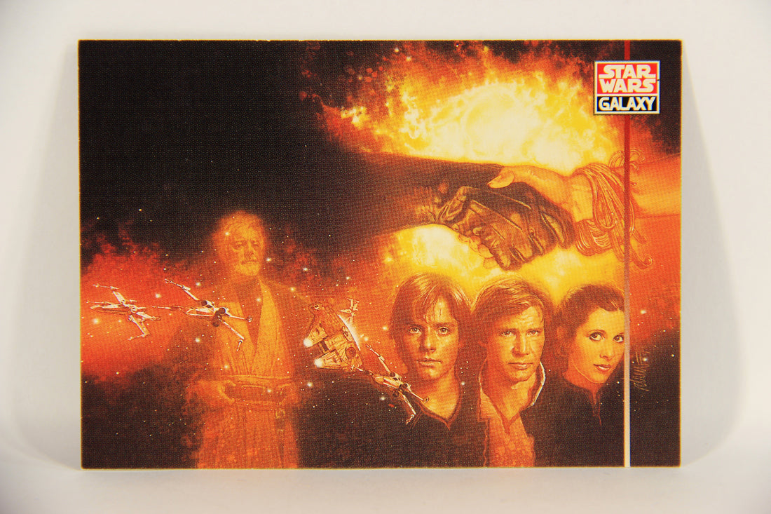 Star Wars Galaxy 1995 Trading Card #280 The Truce At Bakura Artwork ENG L019642